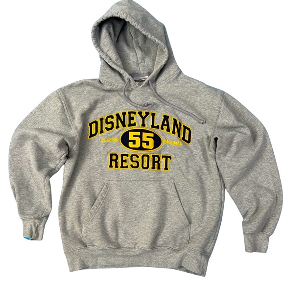 Disney Other - Disney hoodie sweatshirt gray embroidered Disneyland 55 size adult small unisex